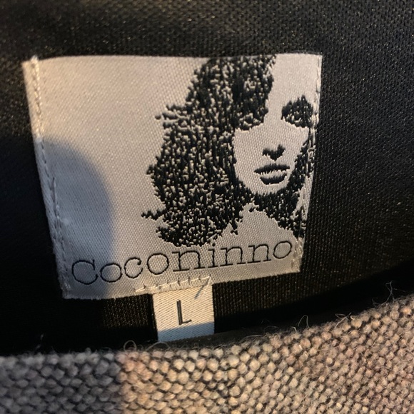 Brown/Red Striped Dress, Coconinno. Modcloth L - Picture 4 of 6